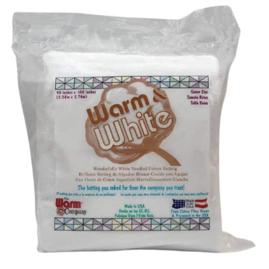 6 Pack: Warm & White® 90" x 108" Pre-Cut Queen Cotton Batting